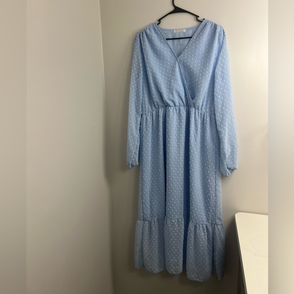 Light blue long dress